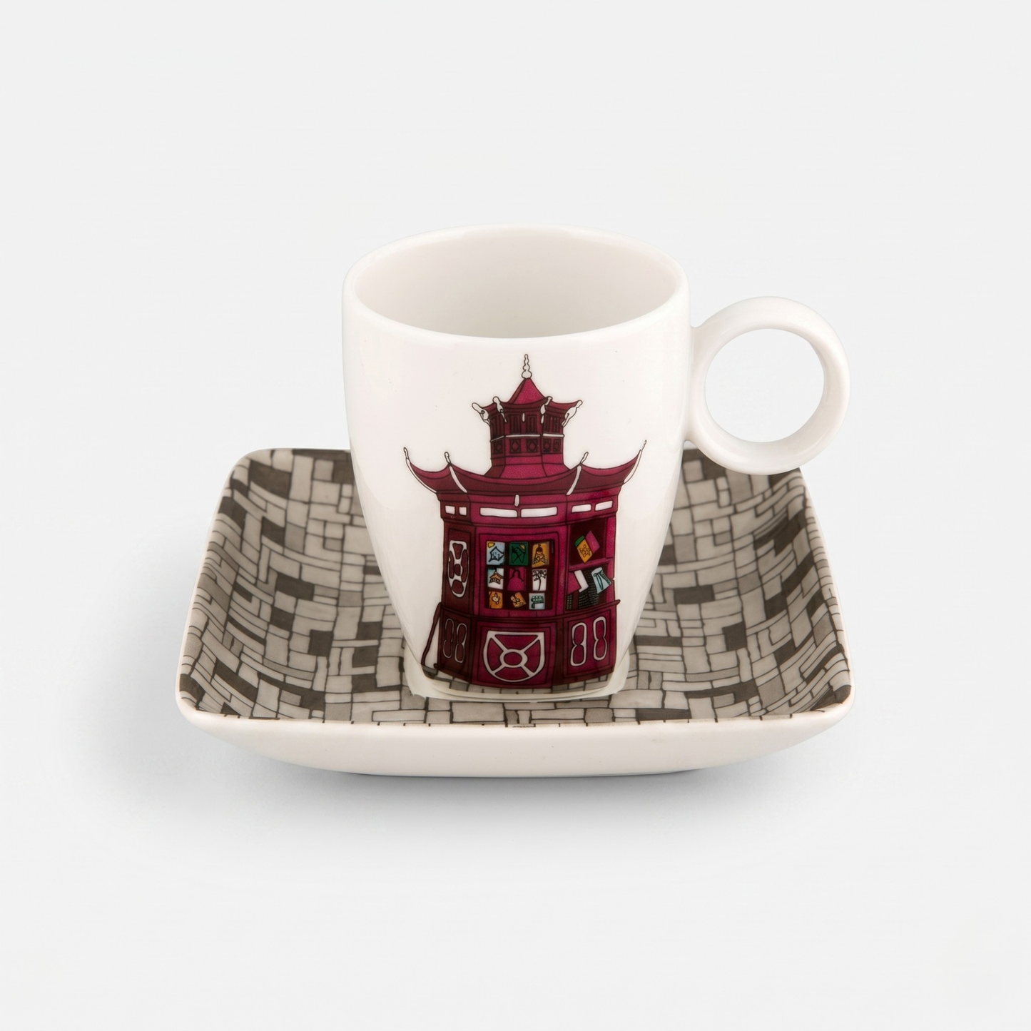 Chávena de Café e Pires Vista Alegre Alma do Porto – Porcelana