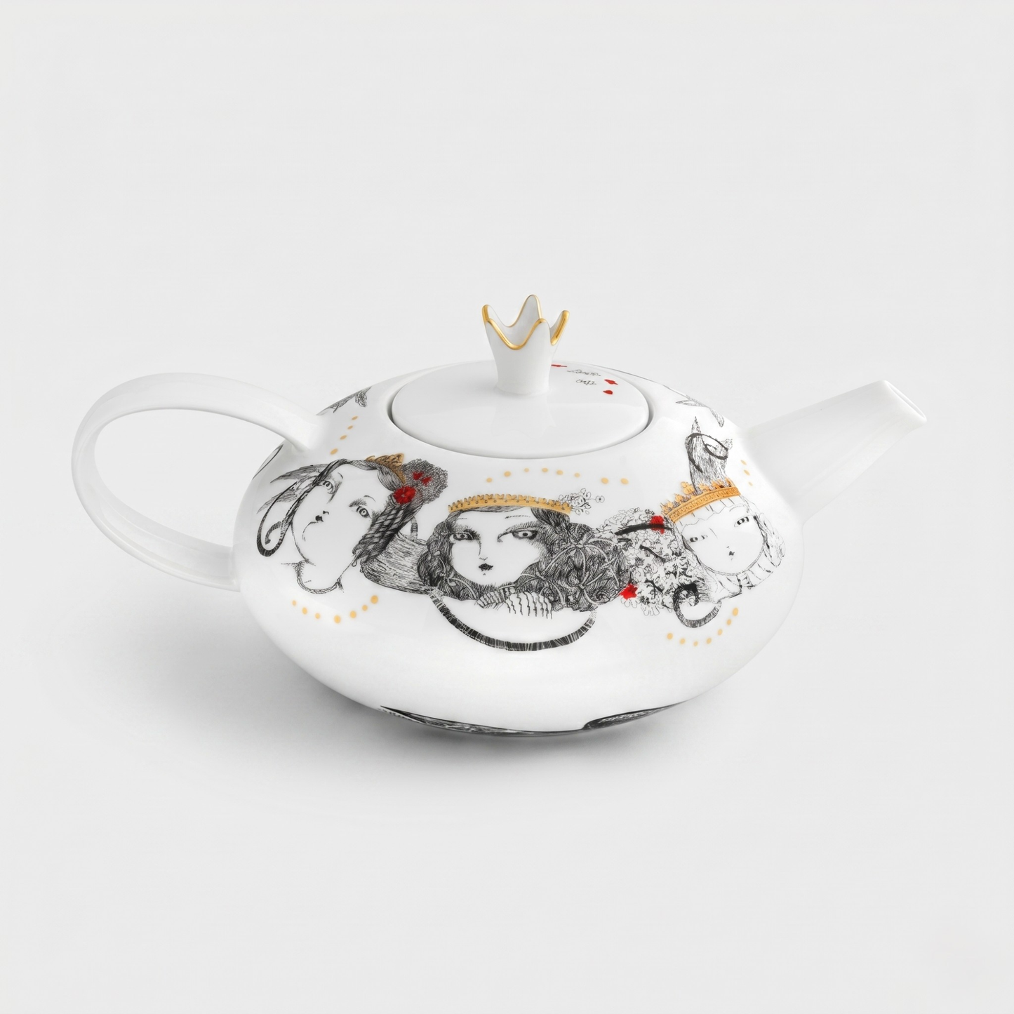 Bule Vista Alegre Rainhas de Portugal – Porcelana