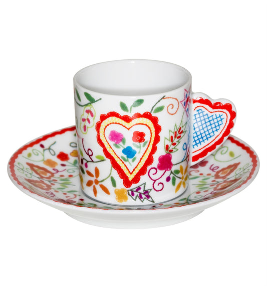 Chávena de Café e Pires Vista Alegre Vila Verde – Porcelana