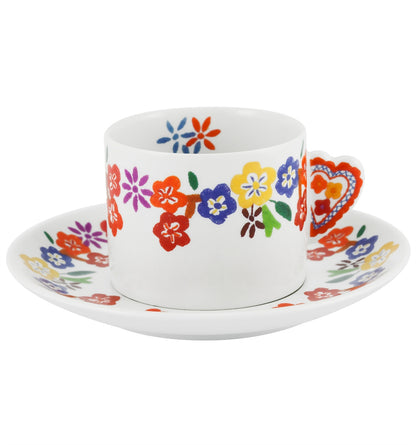Chávena de Chá e Pires Vista Alegre Vila Verde – Porcelana