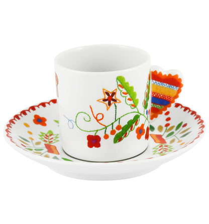Chávena de Café e Pires Vista Alegre Vila Verde – Porcelana