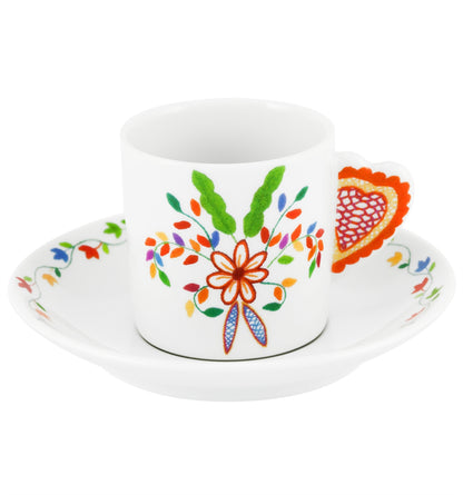 Chávena de Café e Pires Vista Alegre Vila Verde – Porcelana