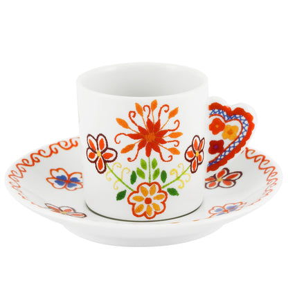 Chávena de Café e Pires Vista Alegre Vila Verde – Porcelana