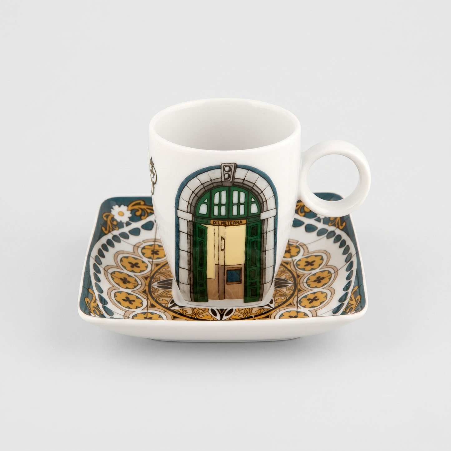 Chávena de Café e Pires Vista Alegre Alma do Porto – Porcelana