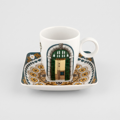 Chávena de Café e Pires Vista Alegre Alma do Porto – Porcelana