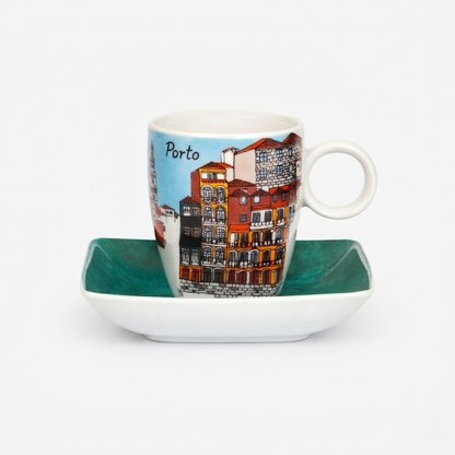 Chávena de Café e Pires Vista Alegre Alma do Porto – Porcelana