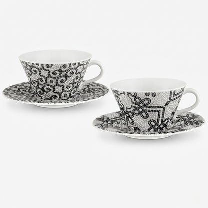 Vista Alegre Calçada Portuguesa Tea Cups Set of 2 – Porcelain
