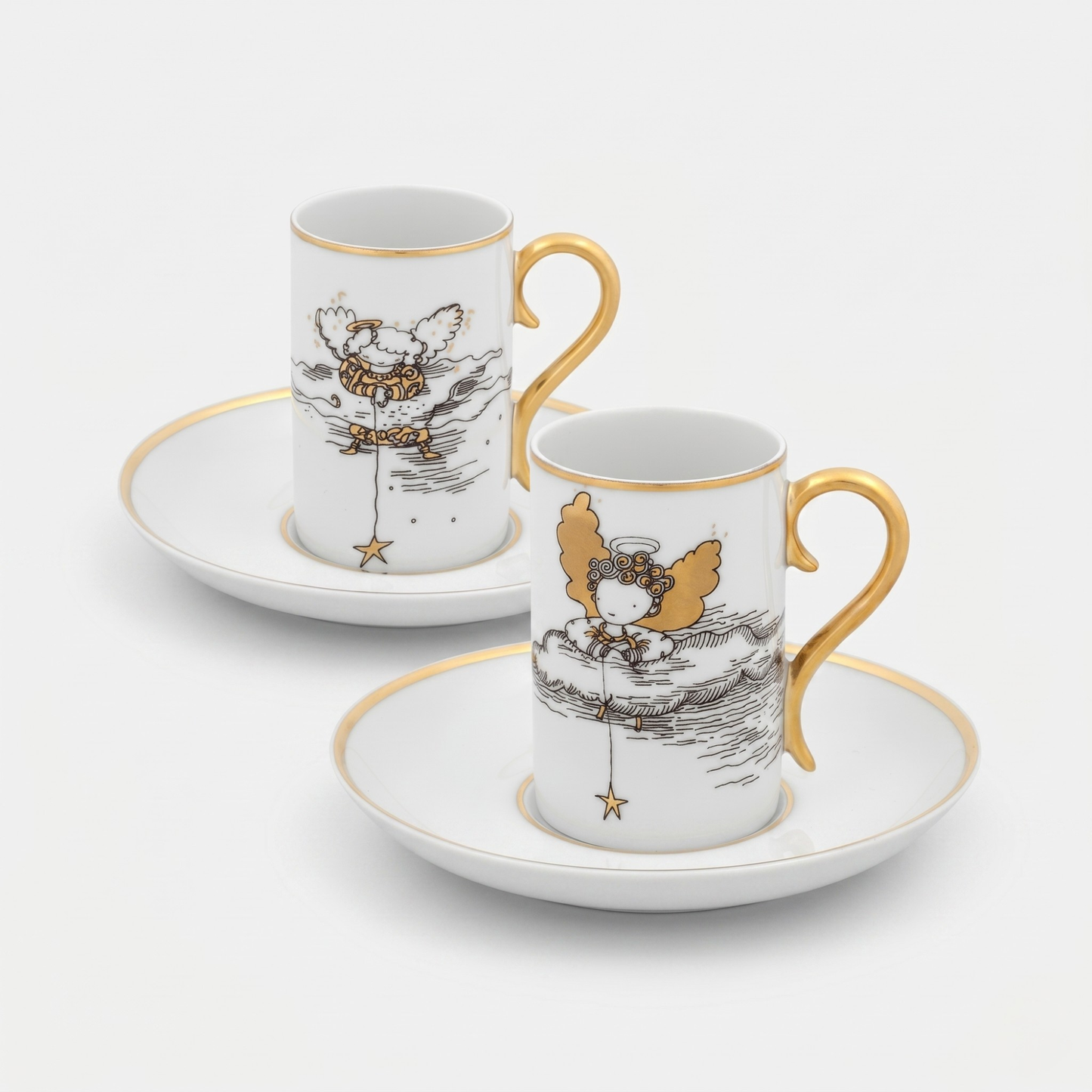 Conjunto 2 Chávenas de Café Vista Alegre Chasing Stars – Porcelana
