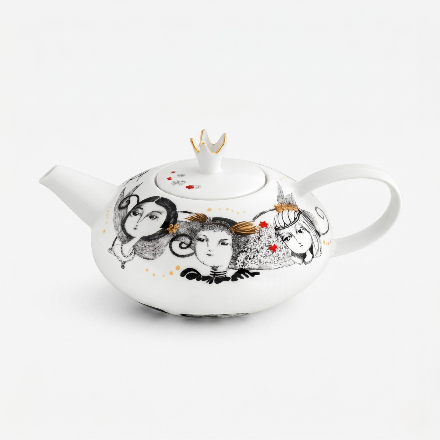 Bule Vista Alegre Rainhas de Portugal – Porcelana