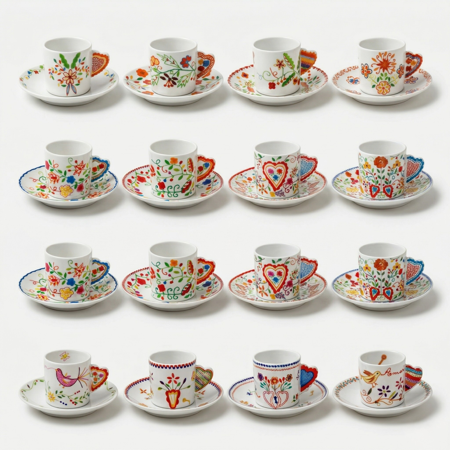 Chávena de Café e Pires Vista Alegre Vila Verde – Porcelana