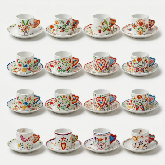 Chávena de Café e Pires Vista Alegre Vila Verde – Porcelana