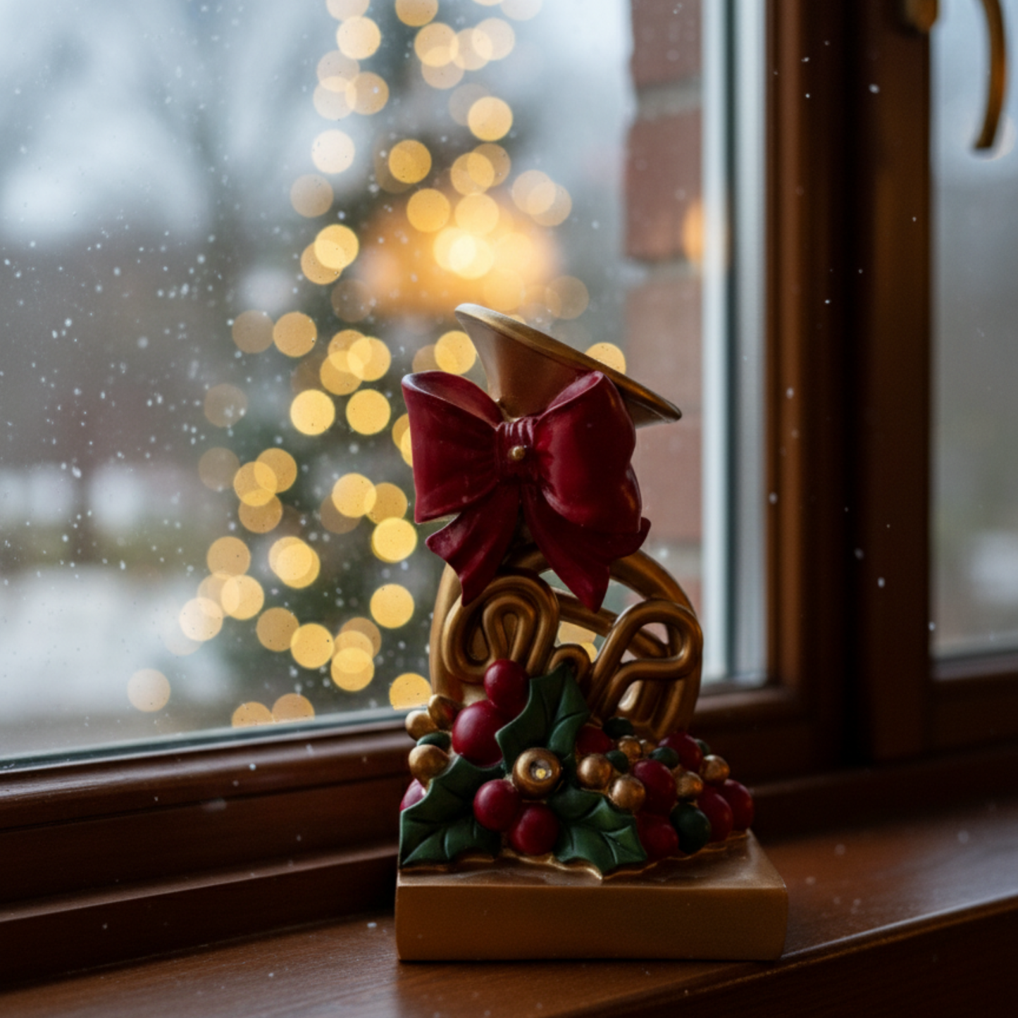 Musical Christmas Figurine – Gold Instrument, 3 Variants