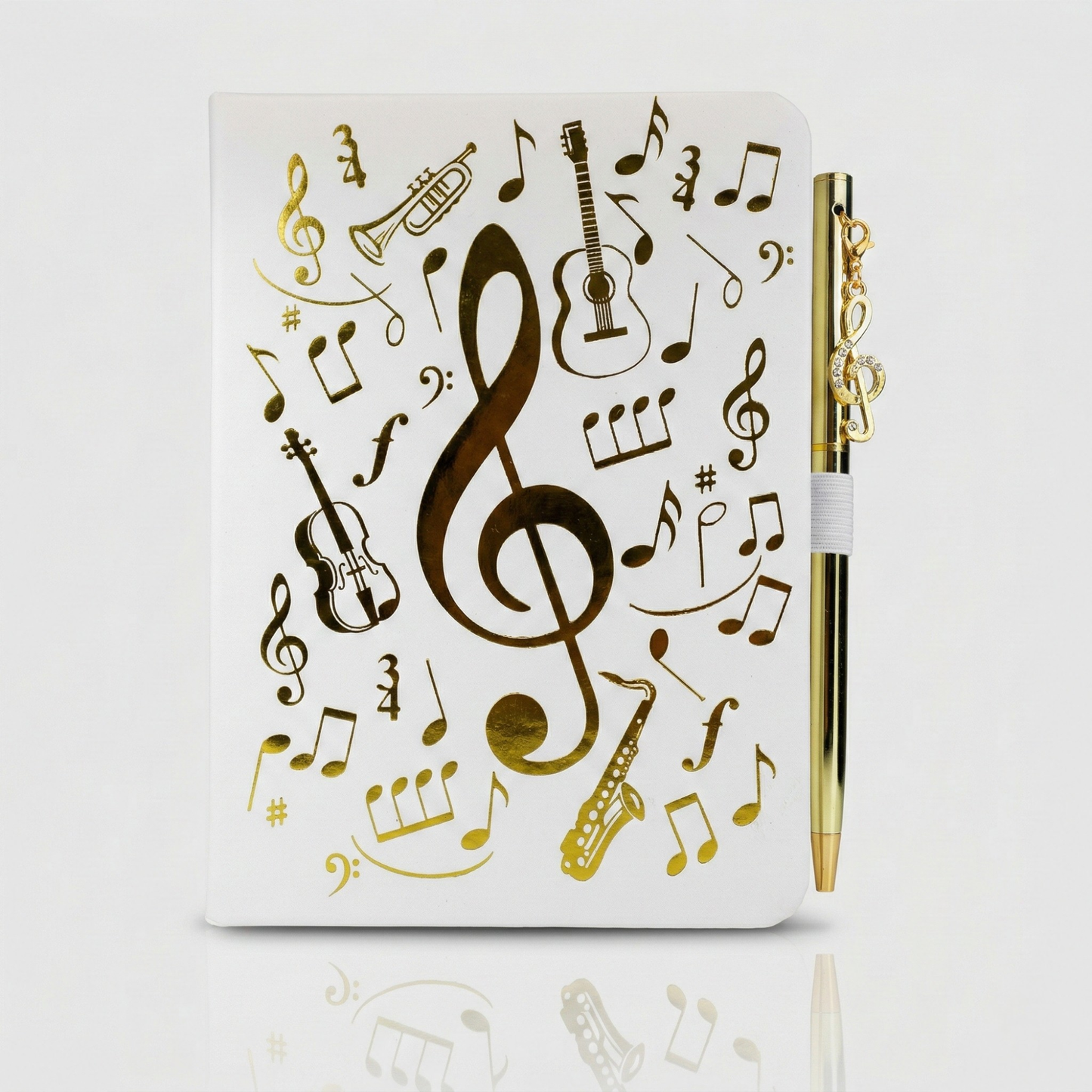 Musical Notebook & Pen Set – Notes Design