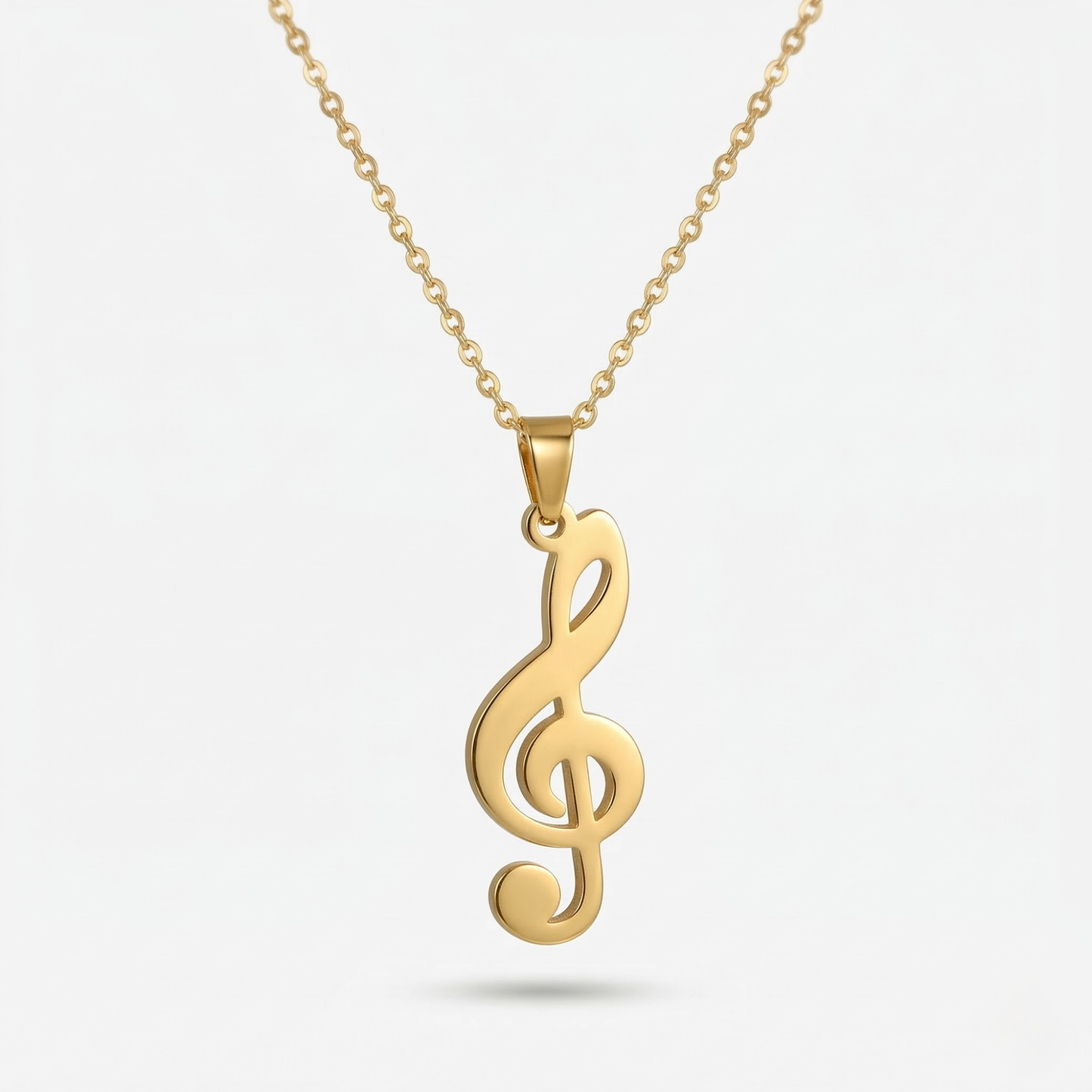 Treble Clef Necklace – Stainless Steel
