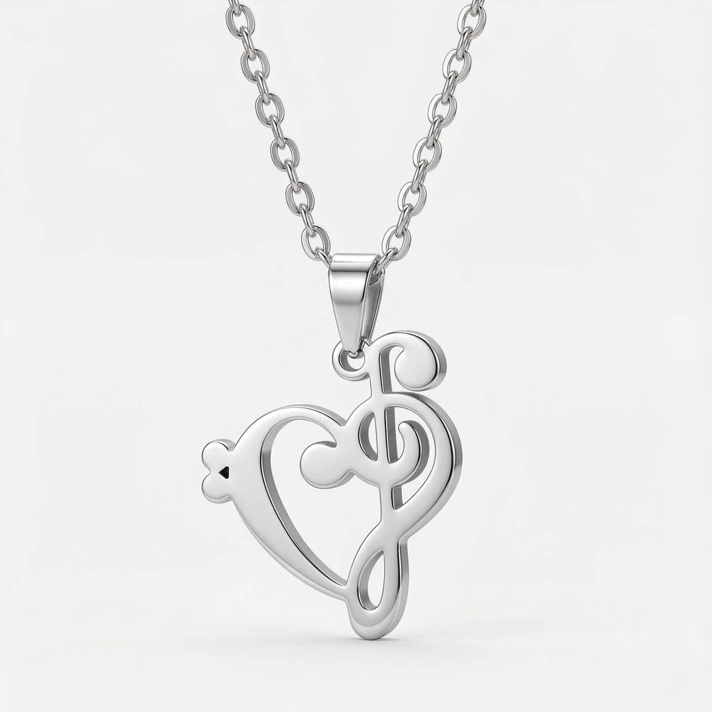 Treble Clef Necklace – Stainless Steel
