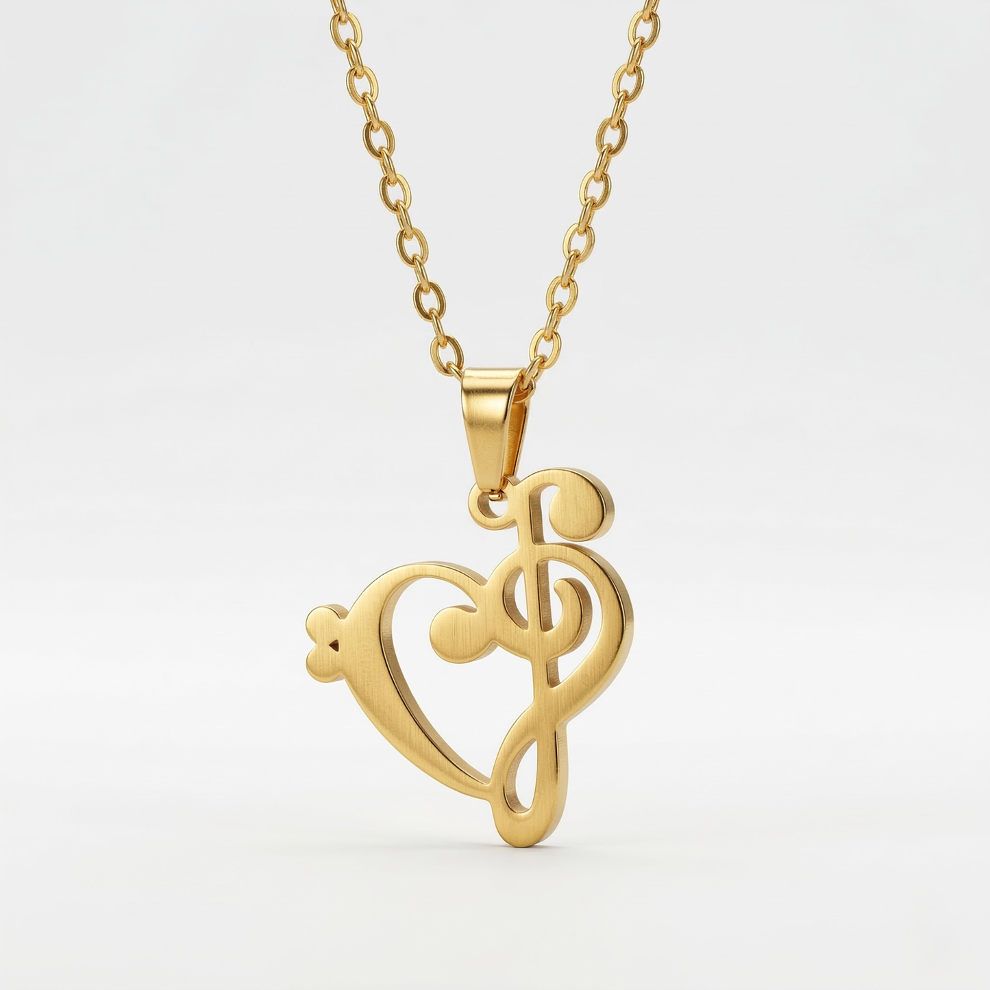 Treble Clef Necklace – Stainless Steel