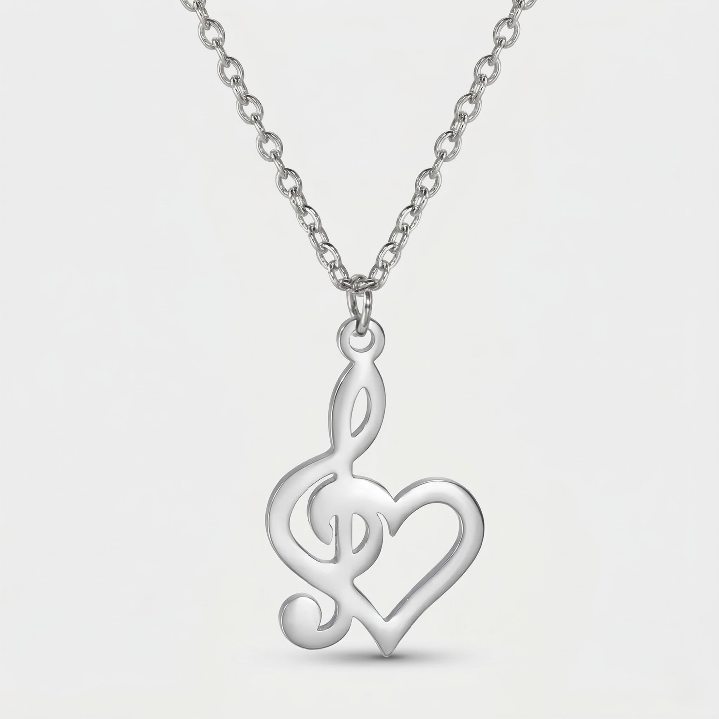 Treble Clef Necklace – Stainless Steel