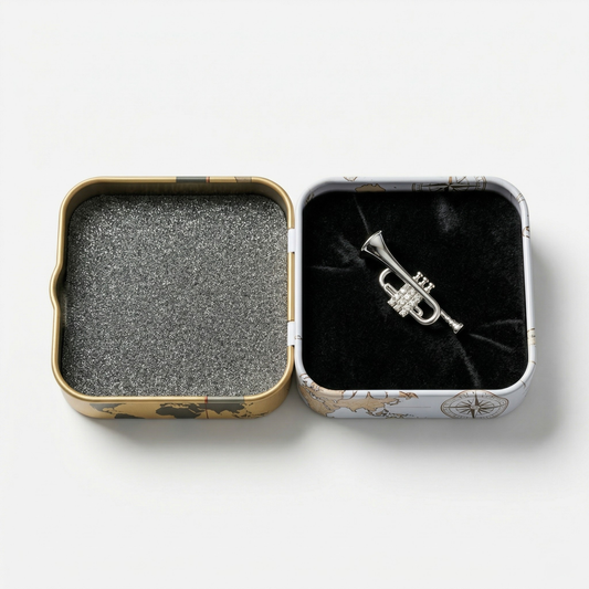 Pin Trompete com Caixa Premium
