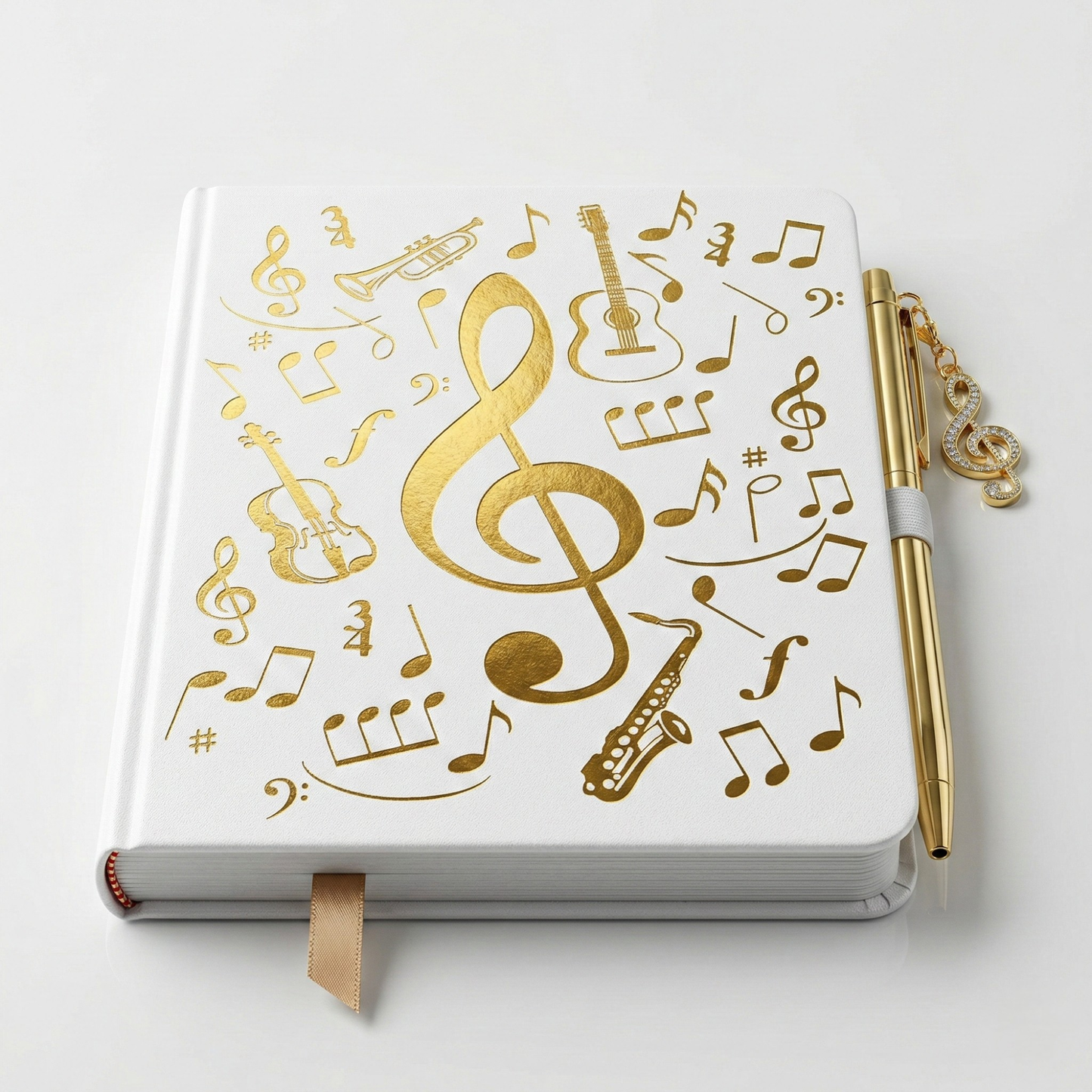 Musical Notebook & Pen Set – Notes Design