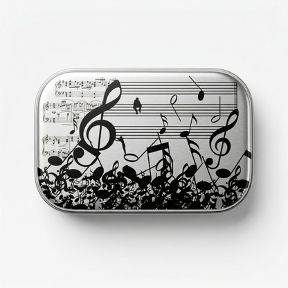 Musical Binder Clips – Notes & Clef Design, Set of 6