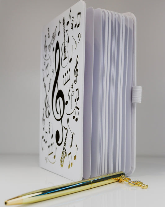 Caderno Musical com Caneta