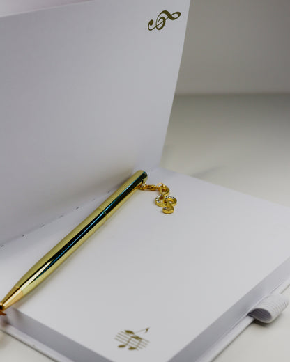 Caderno Musical com Caneta