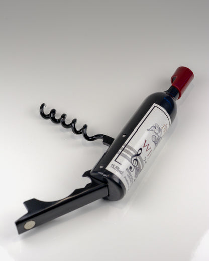 Saca-Rolhas em Forma de Garrafa com Caixa Musical