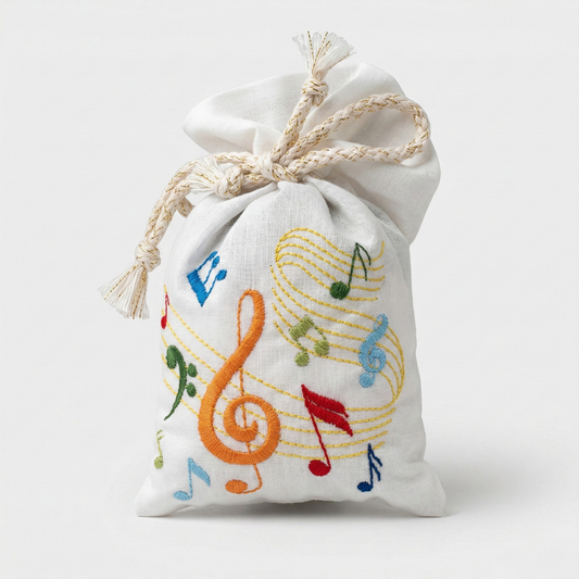 Lavender Sachet with Musical Notes – Scented Fabric