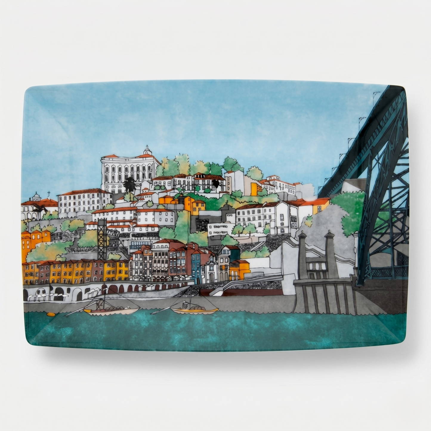Vista Alegre Alma do Porto Rectangular Plate – Porcelain