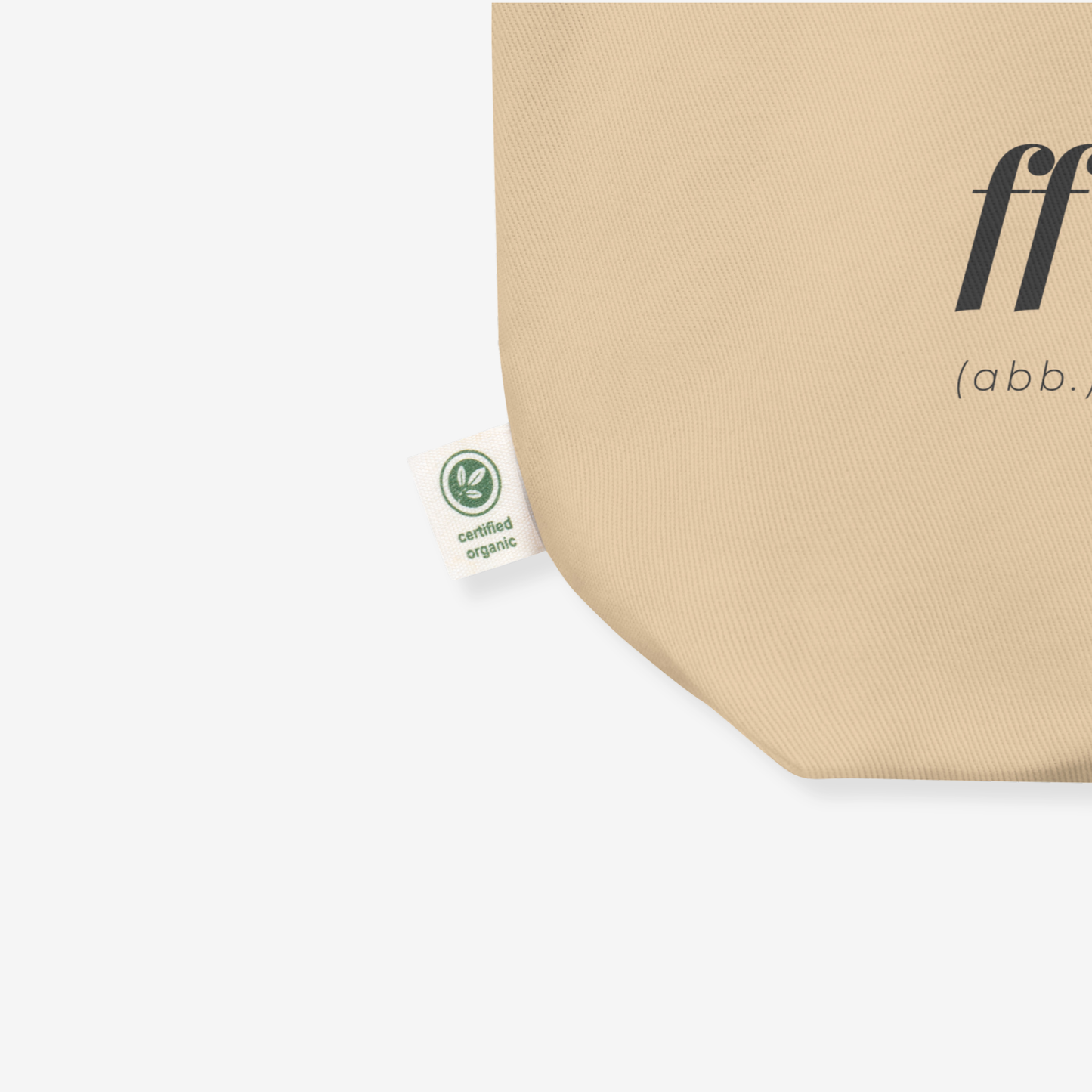 Fortissimo Tote Bag – Organic Cotton, Music Design