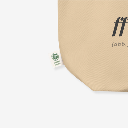 Fortissimo Tote Bag – Organic Cotton, Music Design